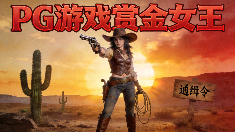 PG游戏赏金女王 - 西部风格赏金猎人主题游戏